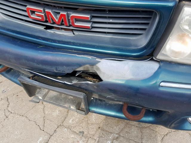 1GKDT13W7W2953238 - 1998 GMC ENVOY GREEN photo 9