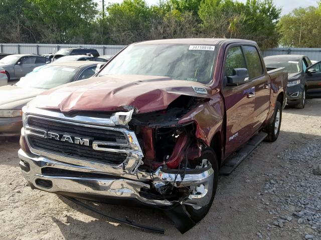 1C6RREFG5KN822224 - 2019 RAM 1500 BIG HORN/LONE STAR  photo 2