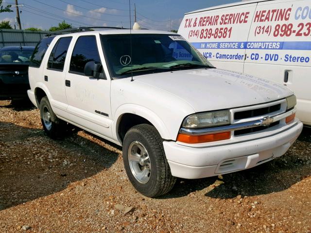 1GNCS13X64K165302 - 2004 CHEVROLET BLAZER WHITE photo 1