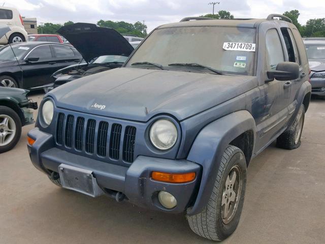 1J8GL58K32W188093 - 2002 JEEP LIBERTY LI BLUE photo 2