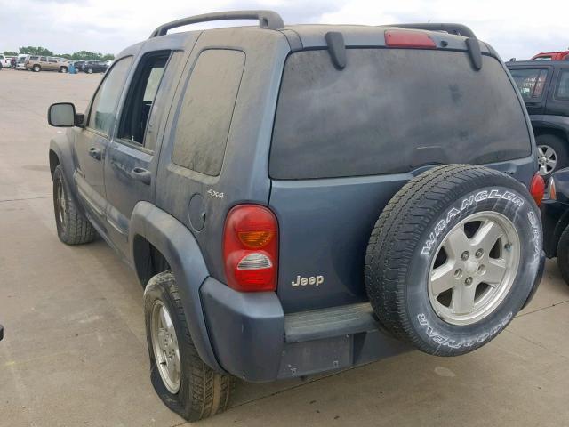 1J8GL58K32W188093 - 2002 JEEP LIBERTY LI BLUE photo 3