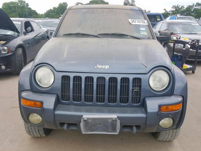 1J8GL58K32W188093 - 2002 JEEP LIBERTY LI BLUE photo 9