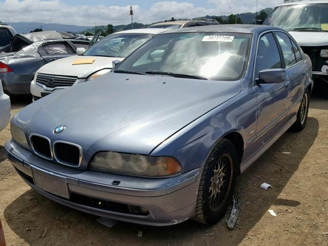 WBADT43482GY97185 - 2002 BMW 525 I AUTO BLUE photo 2