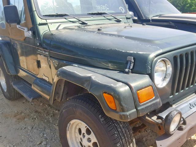 1J4FY49S2VP534513 - 1997 JEEP WRANGLER / GREEN photo 9