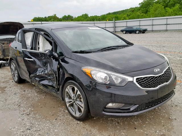 KNAFX5A8XG5546435 - 2016 KIA FORTE EX BLACK photo 1