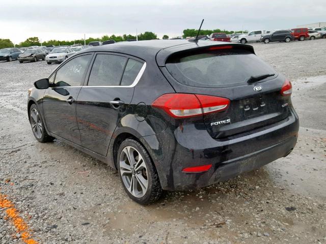 KNAFX5A8XG5546435 - 2016 KIA FORTE EX BLACK photo 3