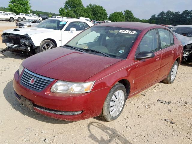 1G8AJ55F06Z100495 - 2006 SATURN ION LEVEL RED photo 2