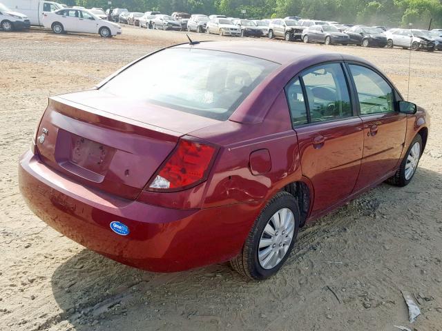 1G8AJ55F06Z100495 - 2006 SATURN ION LEVEL RED photo 4