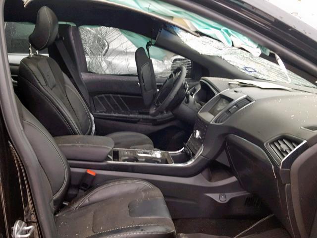 2FMPK4AP1KBB00617 - 2019 FORD EDGE ST BLACK photo 5