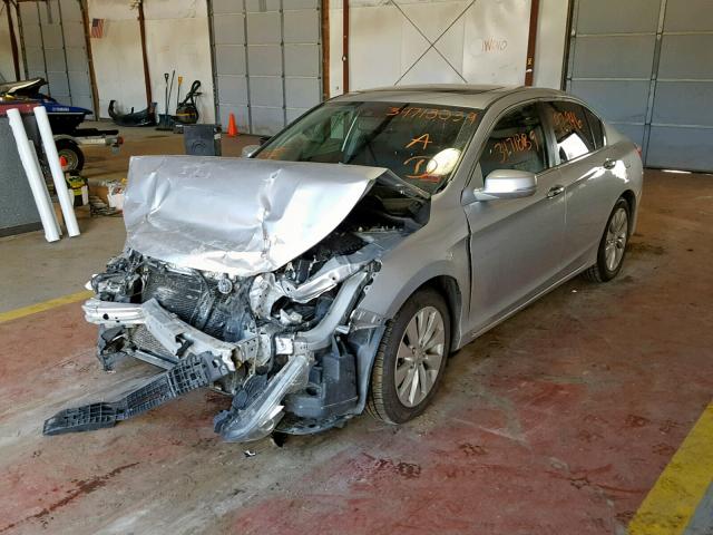 1HGCR2F85FA037593 - 2015 HONDA ACCORD EXL SILVER photo 2