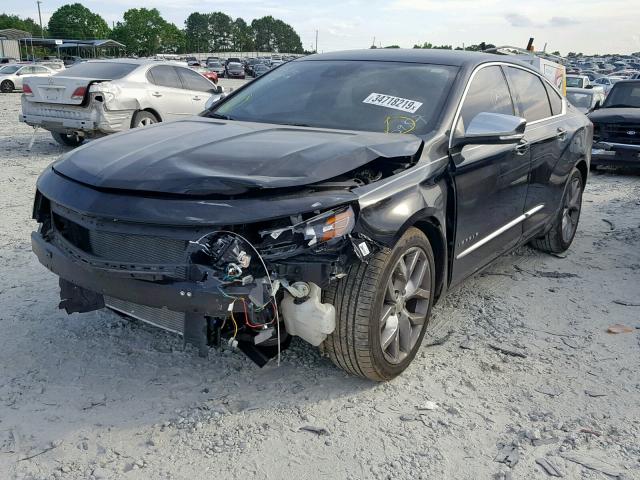 2G1165S35F9262952 - 2015 CHEVROLET IMPALA LTZ BLACK photo 2