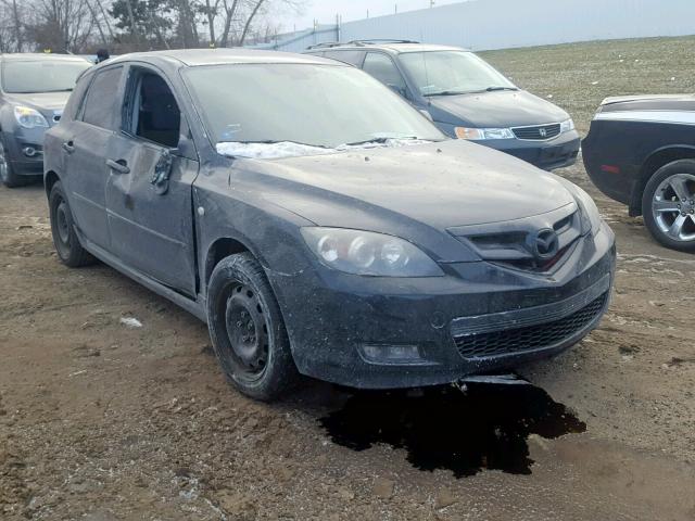 JM1BK343881839862 - 2008 MAZDA 3 HATCHBAC GRAY photo 1