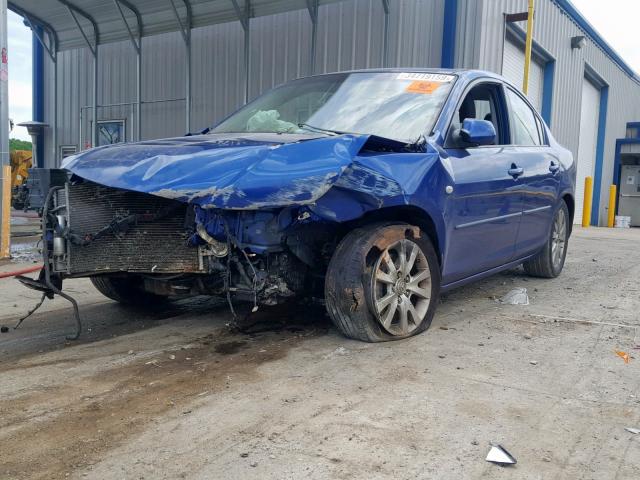 JM1BK323281774493 - 2008 MAZDA 3 S BLUE photo 2