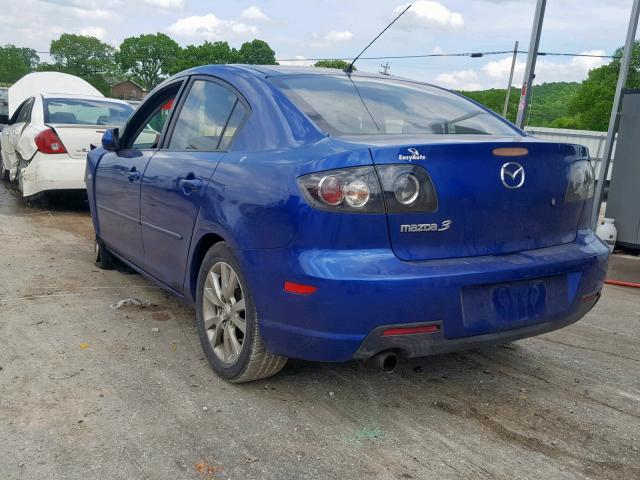 JM1BK323281774493 - 2008 MAZDA 3 S BLUE photo 3