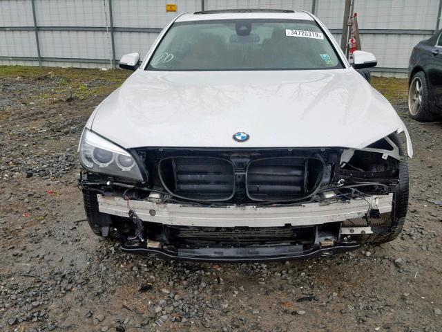 WBAYE4C53DDW22624 - 2013 BMW 740 LI WHITE photo 9