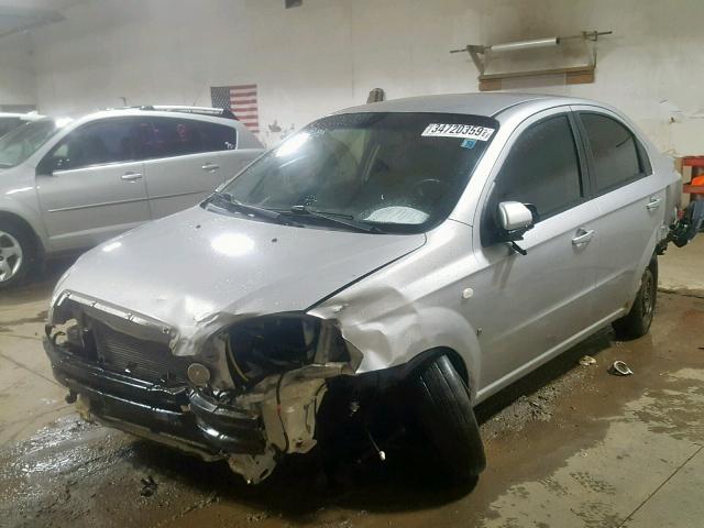 KL1TD566X8B054505 - 2008 CHEVROLET AVEO BASE Gümüş foto 2