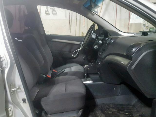 KL1TD566X8B054505 - 2008 CHEVROLET AVEO BASE Gümüş foto 5