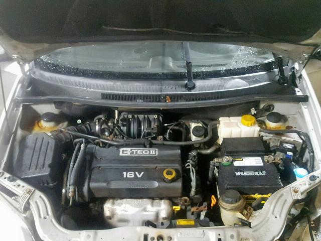 KL1TD566X8B054505 - 2008 CHEVROLET AVEO BASE Gümüş foto 7