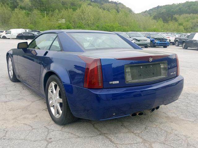 1G6YV34A945603999 - 2004 CADILLAC XLR BLUE photo 3