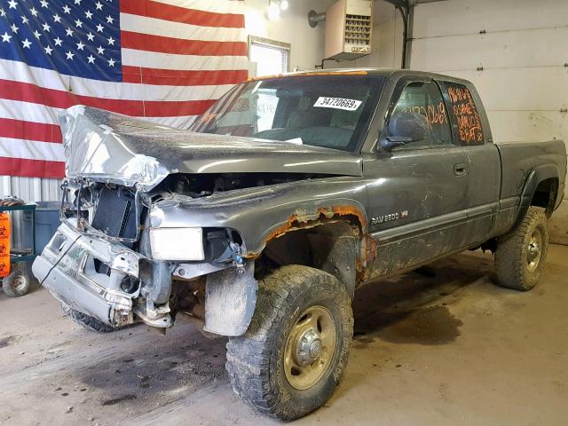 3B7KF23Z01G821111 - 2001 DODGE RAM 2500 GREEN photo 2