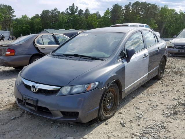 2HGFA15279H507396 - 2009 HONDA CIVIC DX GRAY photo 2