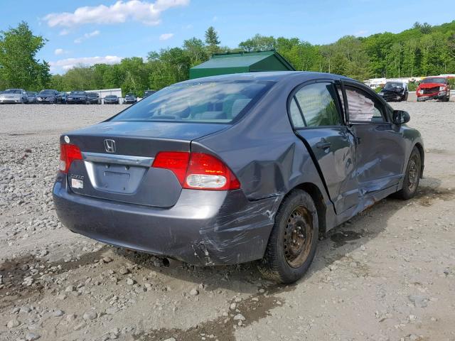 2HGFA15279H507396 - 2009 HONDA CIVIC DX GRAY photo 4