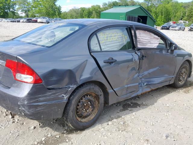 2HGFA15279H507396 - 2009 HONDA CIVIC DX GRAY photo 9