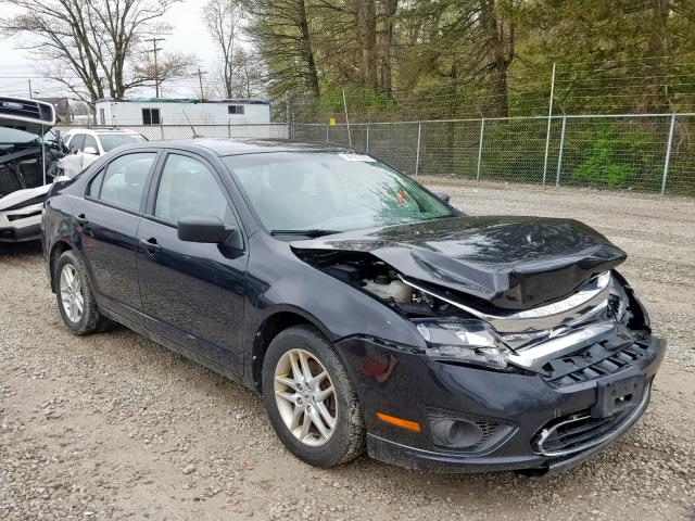 3FAHP0GA9CR431105 - 2012 FORD FUSION S BLACK photo 1