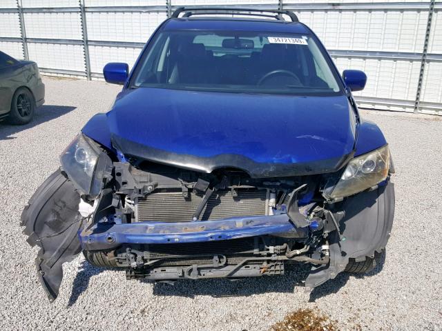 JM3ER293X70114657 - 2007 MAZDA CX-7 BLUE photo 9