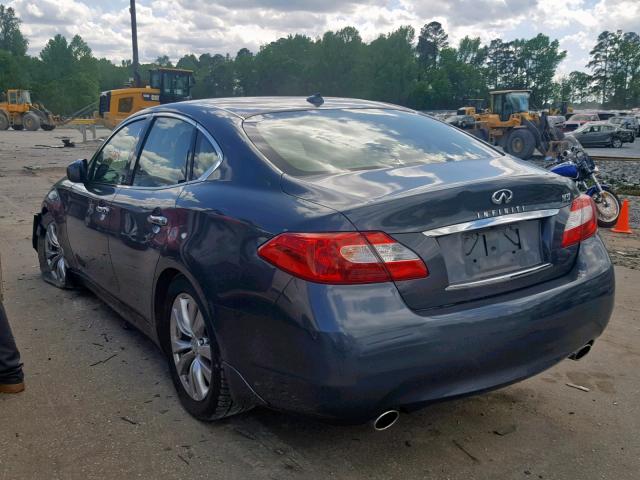 JN1BY1APXCM334734 - 2012 INFINITI M37 BLUE photo 3