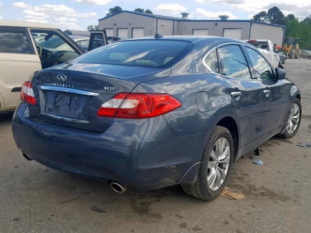 JN1BY1APXCM334734 - 2012 INFINITI M37 BLUE photo 4