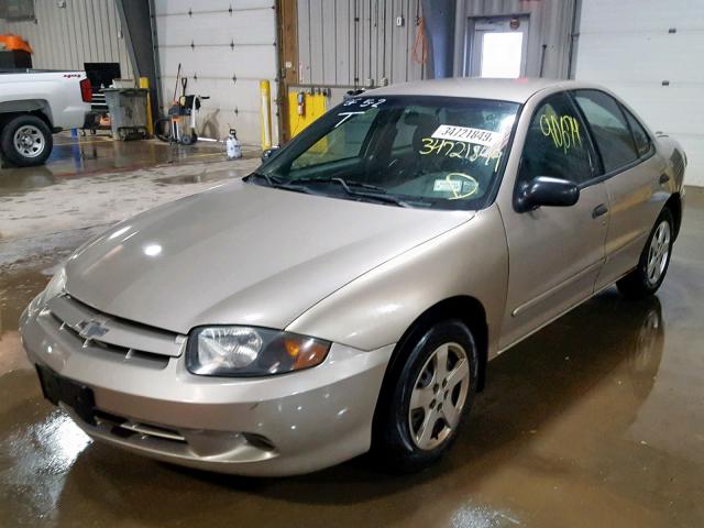 1G1JF52F547160625 - 2004 CHEVROLET CAVALIER L TAN photo 2