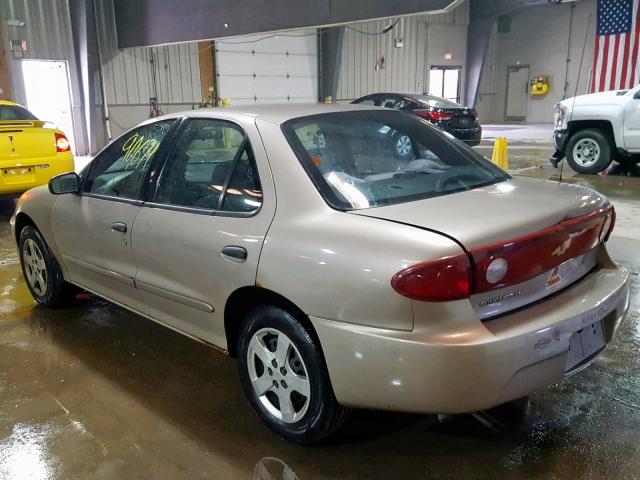 1G1JF52F547160625 - 2004 CHEVROLET CAVALIER L TAN photo 3