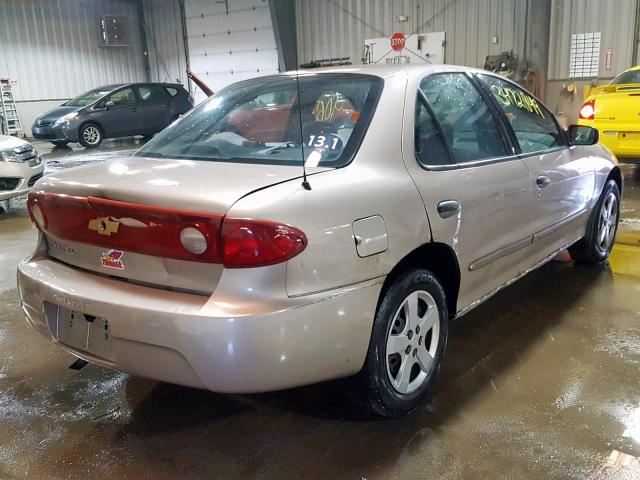 1G1JF52F547160625 - 2004 CHEVROLET CAVALIER L TAN photo 4