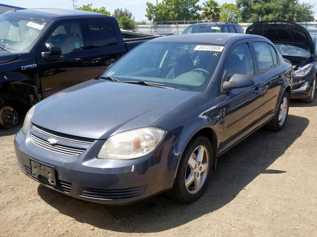 1G1AT58H597205944 - 2009 CHEVROLET COBALT LT GRAY photo 2