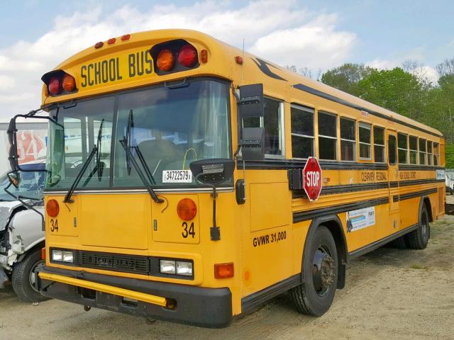 1BABHBPA51F094350 - 2001 BLUE BIRD SCHOOL BUS YELLOW photo 2