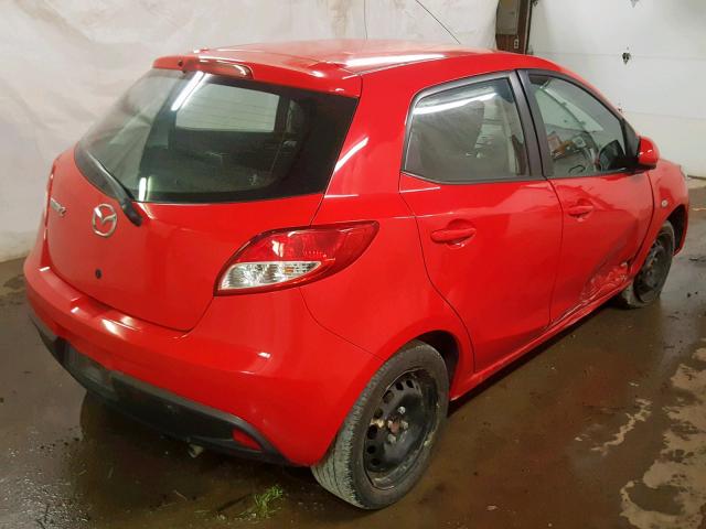 JM1DE1KZ3E0183857 - 2014 MAZDA MAZDA2 SPO RED photo 4