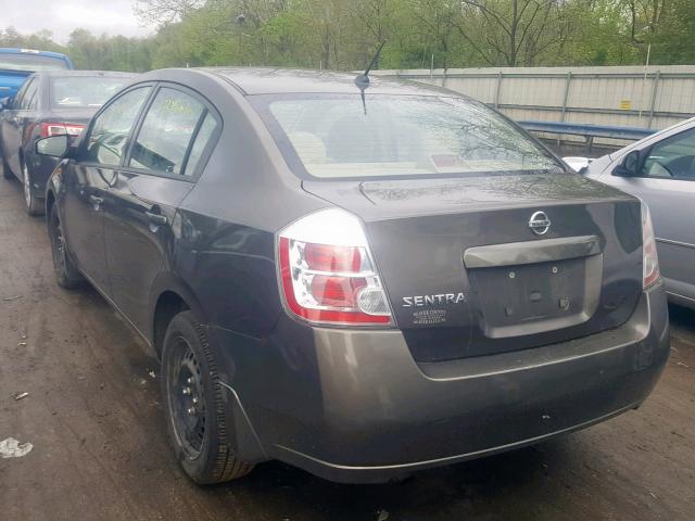 3N1AB61E98L619015 - 2008 NISSAN SENTRA 2.0 GRAY photo 3