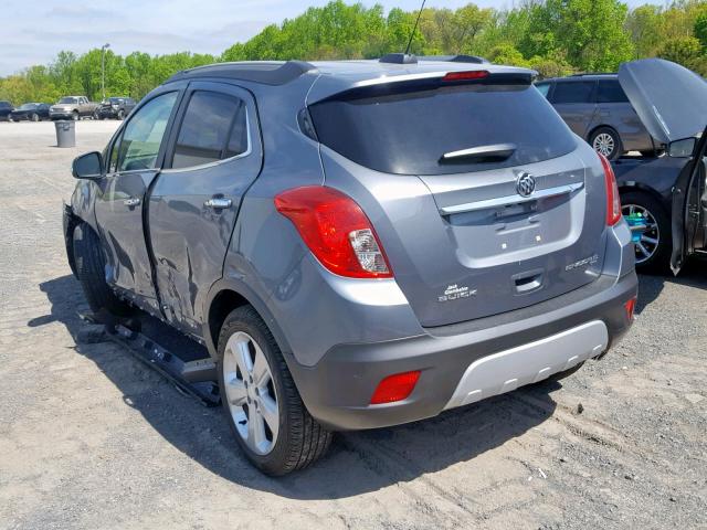 KL4CJGSB6FB198561 - 2015 BUICK ENCORE GRAY photo 3