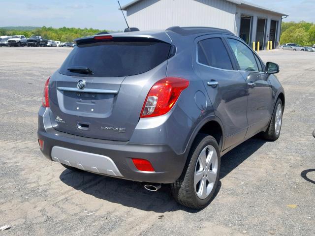 KL4CJGSB6FB198561 - 2015 BUICK ENCORE GRAY photo 4