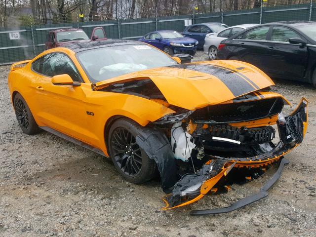 1FA6P8CF2K5116364 - 2019 FORD MUSTANG GT ORANGE photo 1