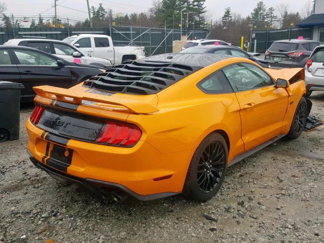 1FA6P8CF2K5116364 - 2019 FORD MUSTANG GT ORANGE photo 4