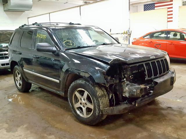 1J4HR48N75C702350 - 2005 JEEP GRAND CHER BLACK photo 1