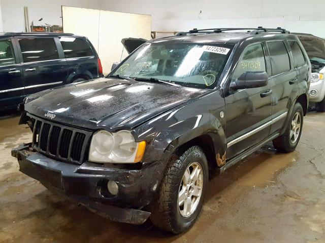 1J4HR48N75C702350 - 2005 JEEP GRAND CHER BLACK photo 2