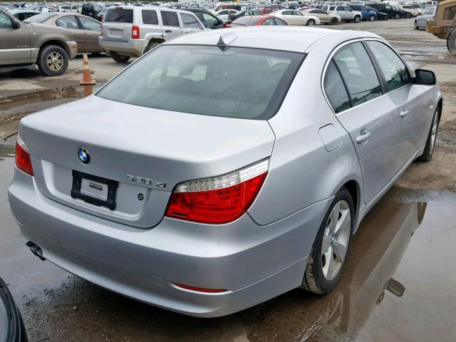 WBANV13528CZ58827 - 2008 BMW 528 XI SILVER photo 4