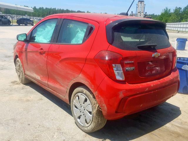 KL8CB6SA6JC447733 - 2018 CHEVROLET SPARK LS RED photo 3