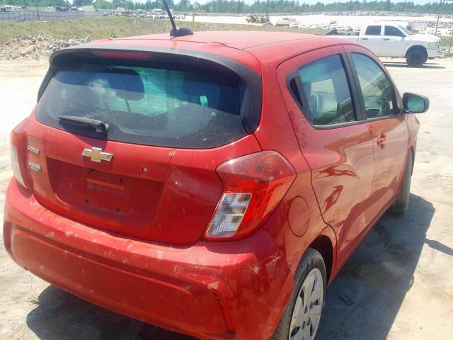 KL8CB6SA6JC447733 - 2018 CHEVROLET SPARK LS RED photo 4