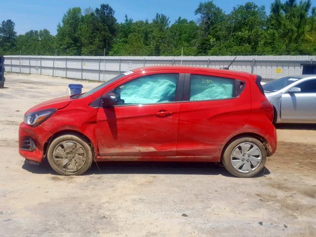 KL8CB6SA6JC447733 - 2018 CHEVROLET SPARK LS RED photo 9