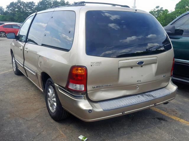 2FMZA524XYBB55825 - 2000 FORD WINDSTAR S GOLD photo 3