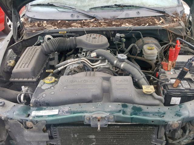 1B7GG26X7YS720986 - 2000 DODGE DAKOTA GREEN photo 7